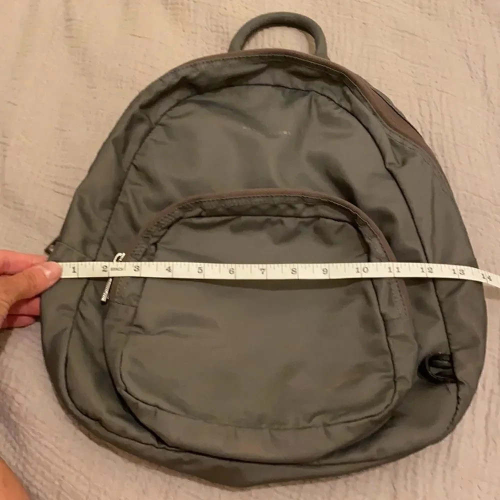 Marc Jacobs nylon gray backpack.